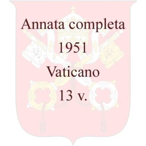 VATICANO - 1951 - Annata completa - 13 v.