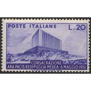 ITALIA - 1951 - Consacrazione dell'Ara Pacis - 1 v.