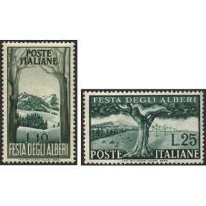 ITALIA - 1951 - Festa degli Alberi - 2 v.