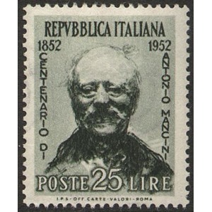 ITALIA - 1952 - 100° della nascita di Antonio Mancini - 1 v.