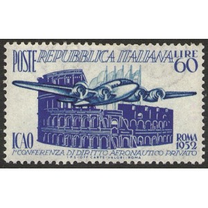 ITALIA - 1952 - 1° conferenza ICAO - 1 v.