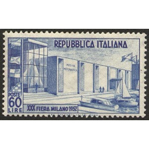ITALIA - 1952 - 30° Fiera di Milano - 1 v.