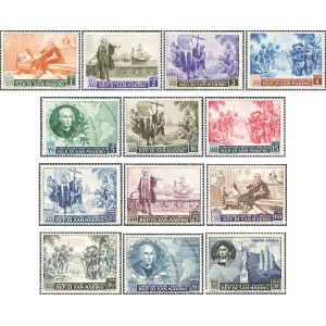 SAN MARINO - 1952 - 500° della nascita di Cristoforo Colombo + Posta Aerea - 13 v.