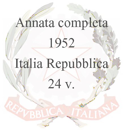1952 Annata completa 24 v. Italia ITALIA - 1952 - Annata completa - 24 v.