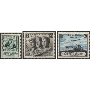 ITALIA - 1952 - Giornata delle Forze Armate - 3 v.