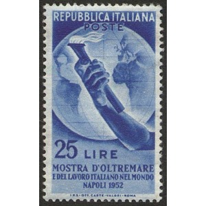 ITALIA - 1952 - Mostra d'Oltremare - 1 v.