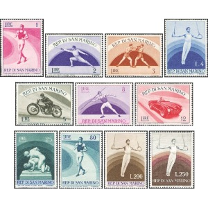 SAN MARINO - 1954 - Sport II serie - 11 v.