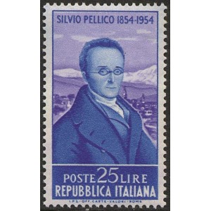 ITALIA - 1955 - 100° della morte di Silvio Pellico - 1 v.
