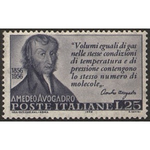 ITALIA - 1956 - 100° della morte di Amedeo Avogadro - 1 v.