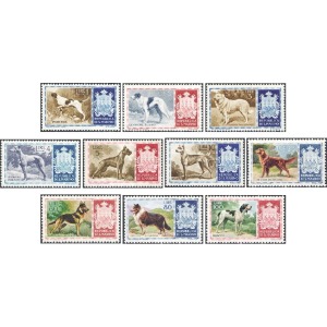 SAN MARINO - 1956 - Cani di razza - 10 v.