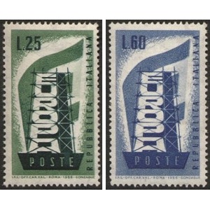 ITALIA - 1956 - Europa - 2 v.