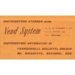 ITALIA - 1956 - Libretto Vend System color arancio 10 x 10 L. - 1 libretto