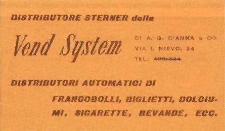 1956 Libretto Vend System color arancio 10 x 10 L. 1 libretto Italia 1 ITALIA - 1956 - Libretto Vend System color arancio 10 x 10 L. - 1 libretto