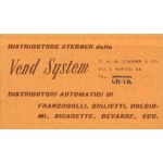 ITALIA - 1956 - Libretto Vend System color arancio 10 x 10 L. con numero telefonico corretto a penna - 1 libretto