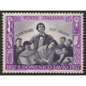ITALIA - 1957 - 100° della morte di San Domenico Savio - 1 v.