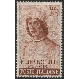 ITALIA - 1957 - 500° della nascita di Filippino Lippi - 1 v.