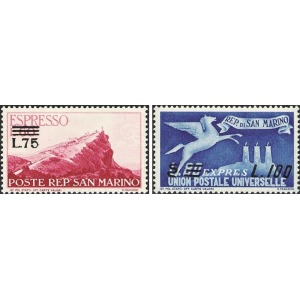 SAN MARINO - 1957 - Espressi soprast. - 2 v.