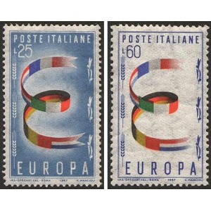 ITALIA - 1957 - Europa - 2 v.