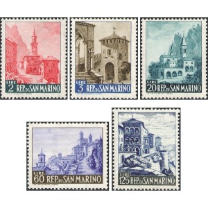 SAN MARINO - 1957 - Vedute - 5 v.