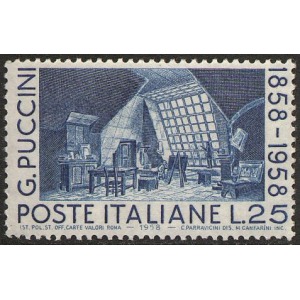 ITALIA - 1958 - 100° della nascita di Giacomo Puccini - 1 v.