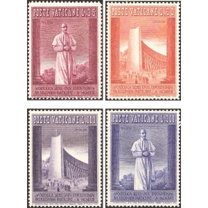 VATICANO - 1958 - Esposizione Universale di Bruxelles - 4 v.