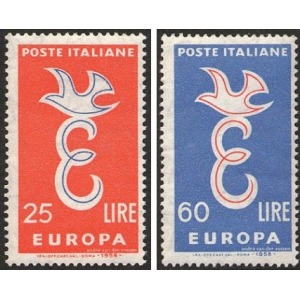 ITALIA - 1958 - Europa - 2 v.
