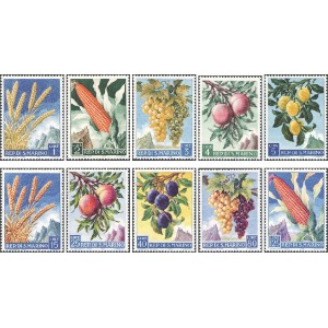 SAN MARINO - 1958 - Frutta e prodotti agricoli - 10 v.