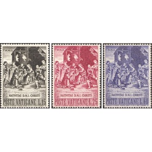 VATICANO - 1959 - Natale - 3 v.