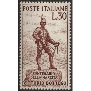ITALIA - 1960 - 100° della nascita di Vittorio Bottego - 1 v.