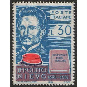 ITALIA - 1961 - 100° della morte di Ippolito Nievo - 1 v.