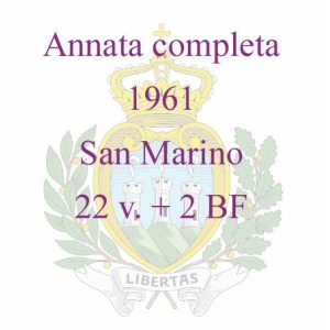 SAN MARINO - 1961 - Annata completa - 22 v. + 2 BF