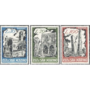 SAN MARINO - 1961 - Mostra filatelica Bophile - 3 v.