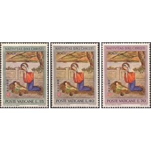 VATICANO - 1961 - Natale - 3 v.