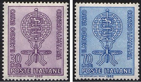 1962 Campagna contro la malaria 2 v. Italia ITALIA - 1962 - Campagna contro la malaria - 2 v.