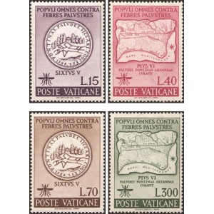 VATICANO - 1962 - Lotta contro la malaria - 4 v.
