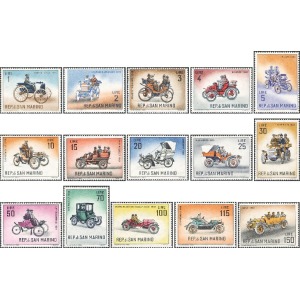 SAN MARINO - 1962 - Storia dell'automobile - 15 v.