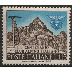 ITALIA - 1963 - 100° del CAI - 1 v.