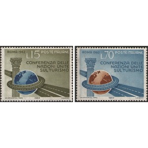 ITALIA - 1963 - Conferenza dell'ONU sul Turismo - 2 v.
