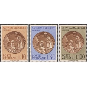 VATICANO - 1963 - Natale - 3 v.