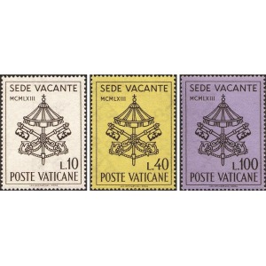 VATICANO - 1963 - Sede Vacante - 3 v.