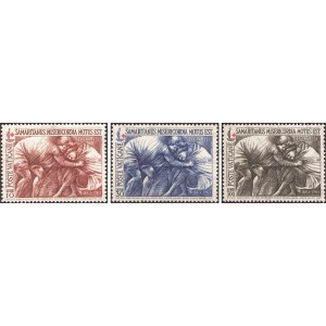 VATICANO - 1964 - 100° della Croce Rossa - 3 v.