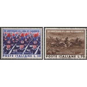 ITALIA - 1964 - 150° dell'Arma dei Carabinieri - 2 v.