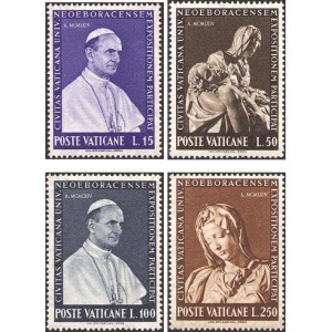 VATICANO - 1964 - Parcecipazione vaticana all'Esposizione Universale di New York - 4 v.