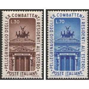 ITALIA - 1964 - Pellegrinaggio a Roma degli ex combattenti - 2 v.