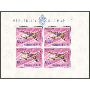 SAN MARINO - 1964 - Posta Aerea: aerei moderni 1.000 L. - 1 BF