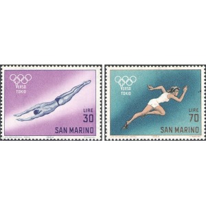 SAN MARINO - 1964 - Verso Tokyo - 2 v.