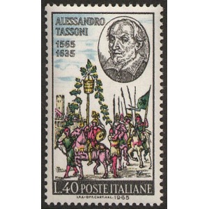 ITALIA - 1965 - 400° della nascita di Alessandro Tassoni - 1 v.