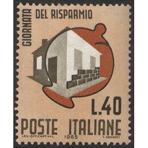 ITALIA - 1965 - Giornata del risparmio - 1 v.