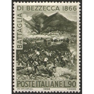 ITALIA - 1966 - 100° della Battaglia di Bezzecca - 1 v.