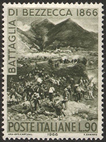1966 100° della Battaglia di Bezzecca 1 v. Italia ITALIA - 1966 - 100° della Battaglia di Bezzecca - 1 v.